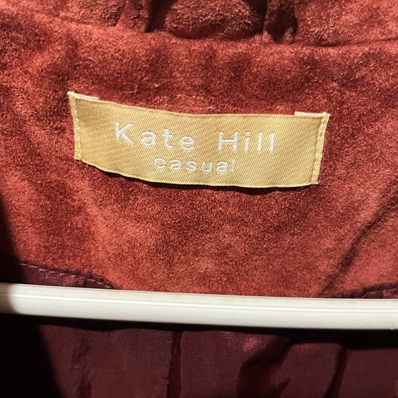 Kate Hill woman’s jacket outer shell 100% leather size 16 - Picture 3 of 14